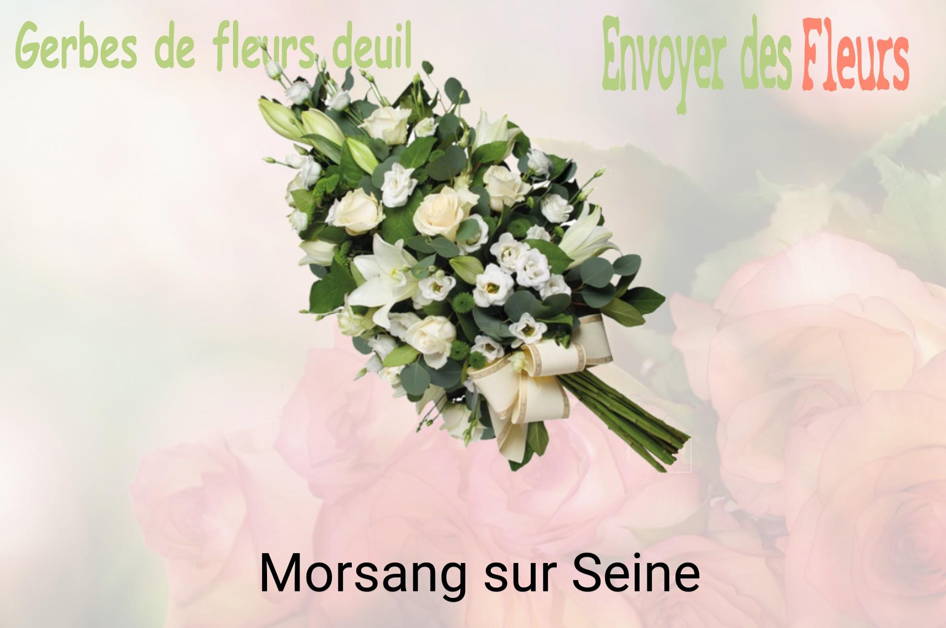 Gerbe de fleurs de deuil livrée à Morsang-sur-Seine